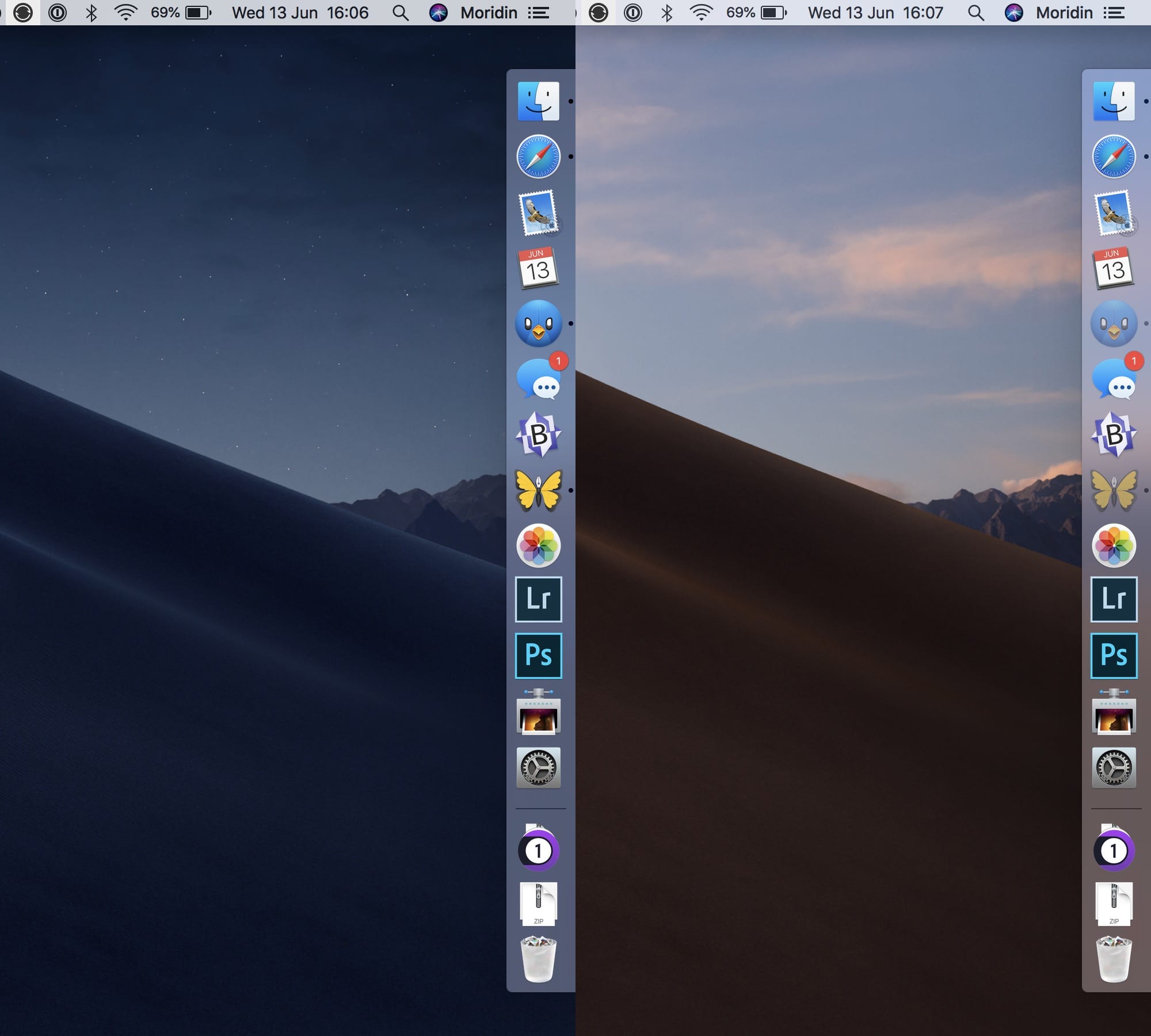 how to enable transparency in dock for mac os x